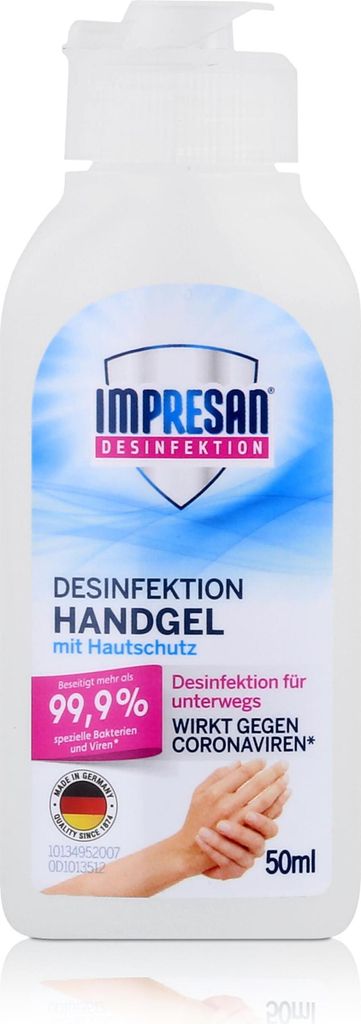 Impresan, Żel do dezynfekcji rąk, 50ml (PRODUKT Z NIEMIEC) Zdjęcie produktu 