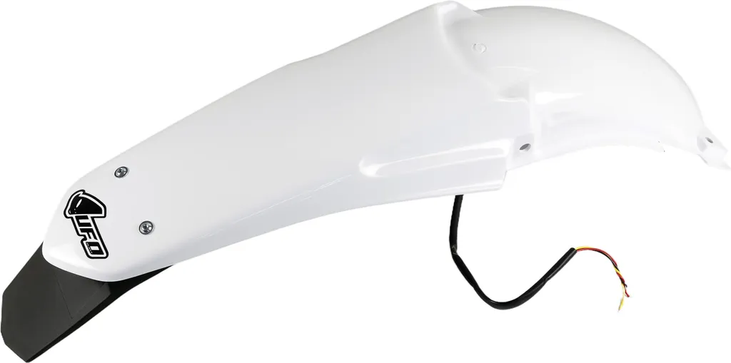 Garde-boue Arrière Moto Cross YZ Blanc avec Feu LED - UFO Plast YZ WH