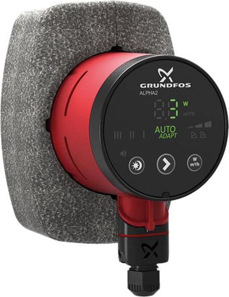 Grundfos Hocheffizienz Umwälzpumpe ALPHA2 25-60 180mm 1x230V G1_1/2 DACH, 1 Stk.