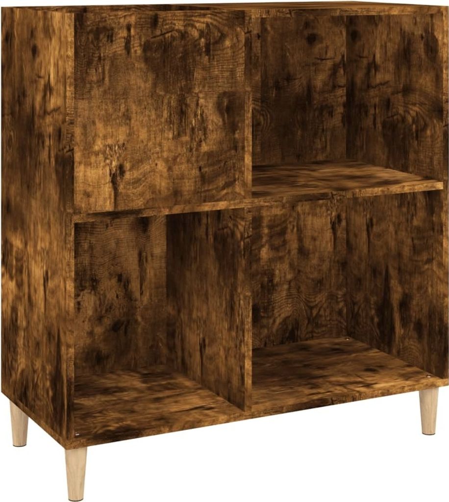 Plattenschrank Räuchereiche 84,5x38x89 cm Holzwerkstoff