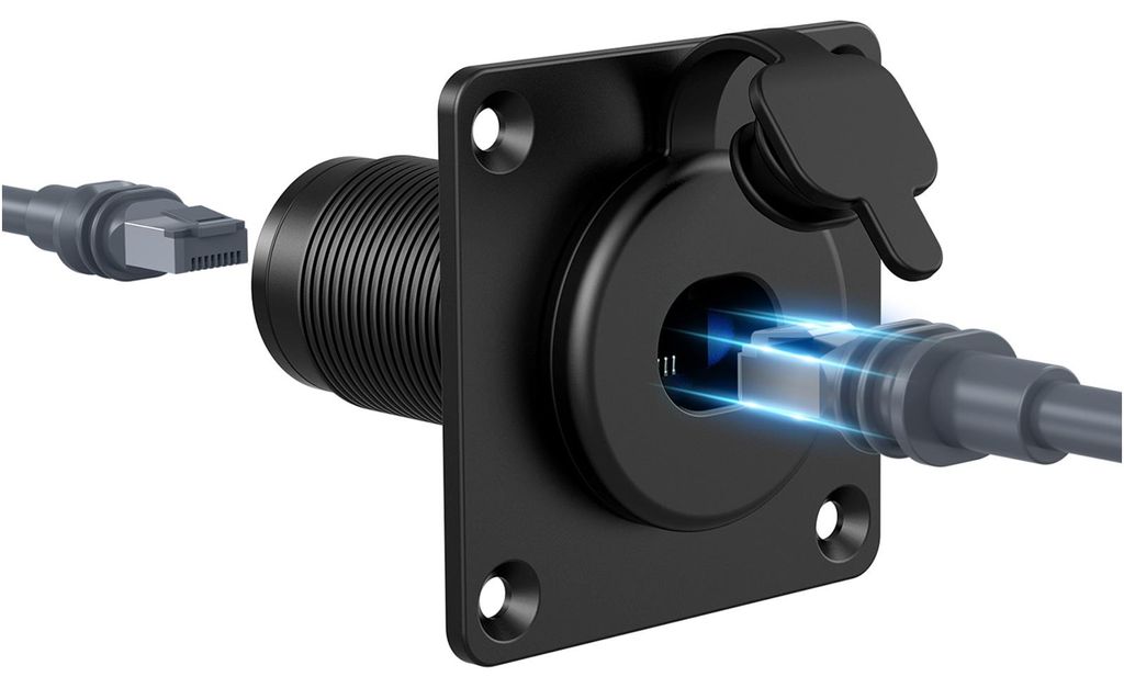 Wandsteckdose für Starlink Gen3 – RJ45 CAT6 Ethernet Buchse Produktbild 