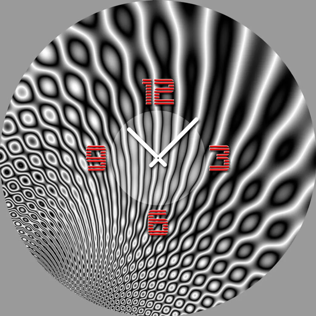 Orologio Parete Dixtime 5078 50cm Alluminio - Movimento Silenzioso