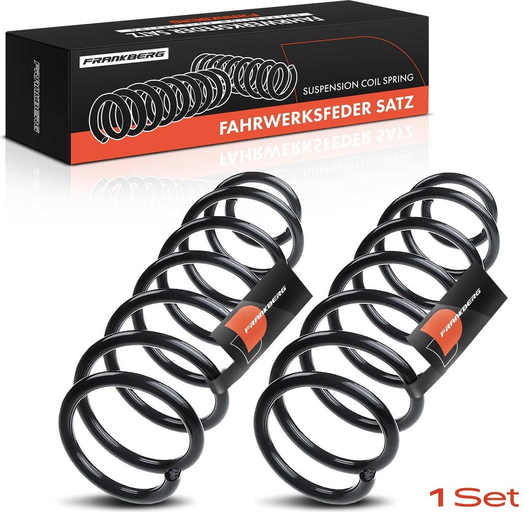 Frankberg 2x Fahrwerksfeder Hinterachse für Renault Megane III Schrägheck B3 BZ0/1 Bj ab 2008