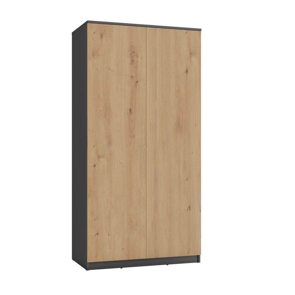 Malwa SD-90 ANTRACITE ARTISAN Kleiderschrank Produktbild 2