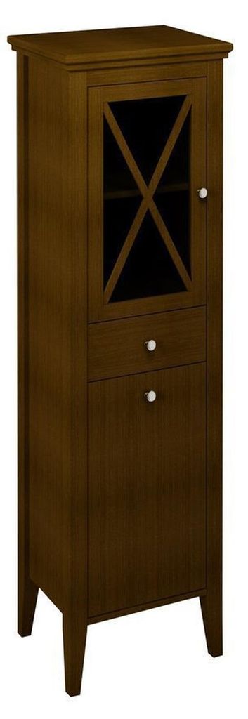 Sapho CROSS Hochschrank mit Wäschekorb 49x170x39cm, links, Buche