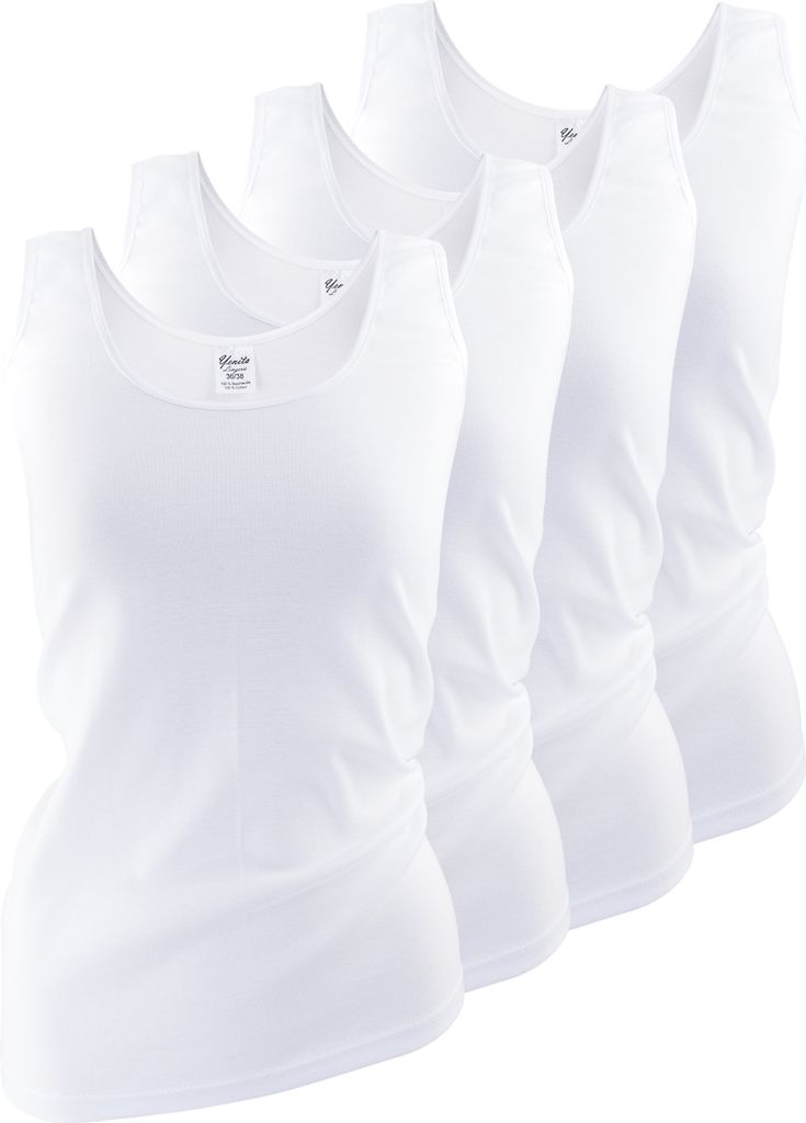 Yenita Tank Top 4er Set, mit Satinband-Einfassung 52/54