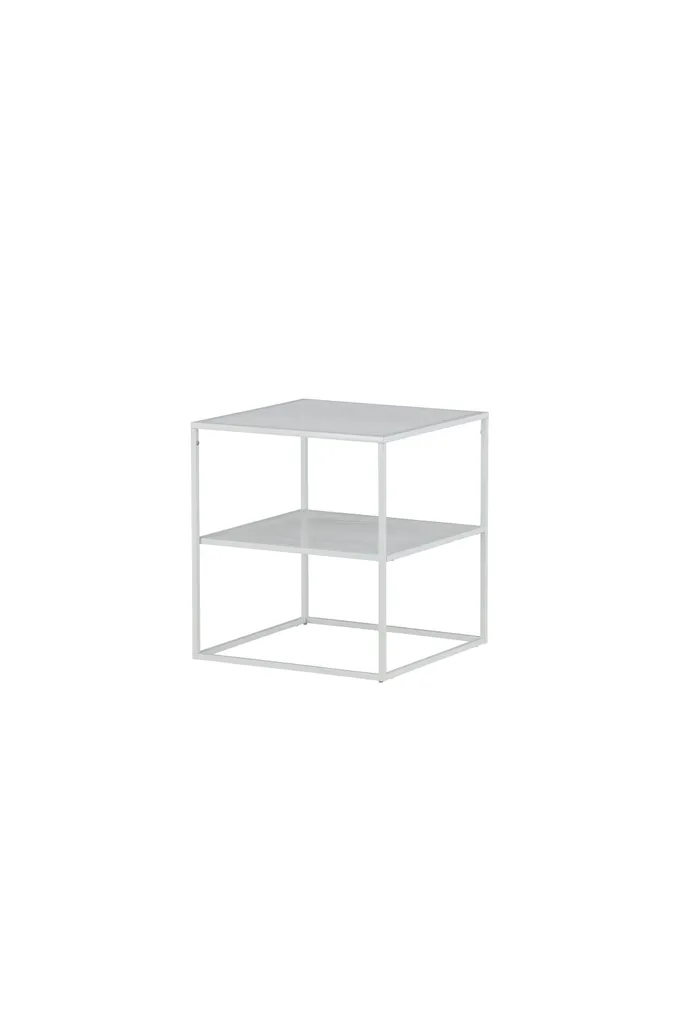 Table basse blanche Netz compacte idéale pour optimiser petits salons