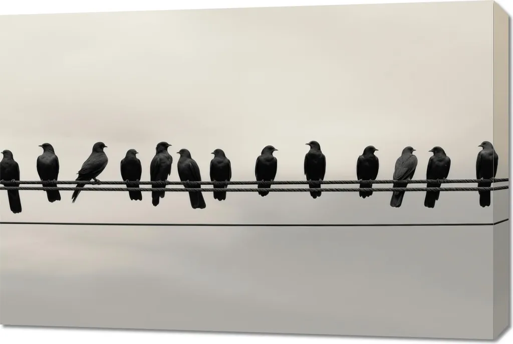 Quadro 90x60 cm Conferenza in alta quota