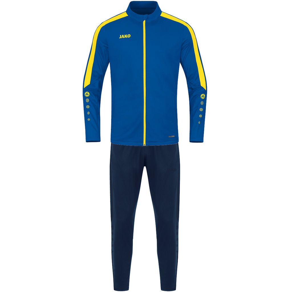 JAKO Unisex Trainingsanzug Polyester Power, Farbe:royal/citro, Größe:M