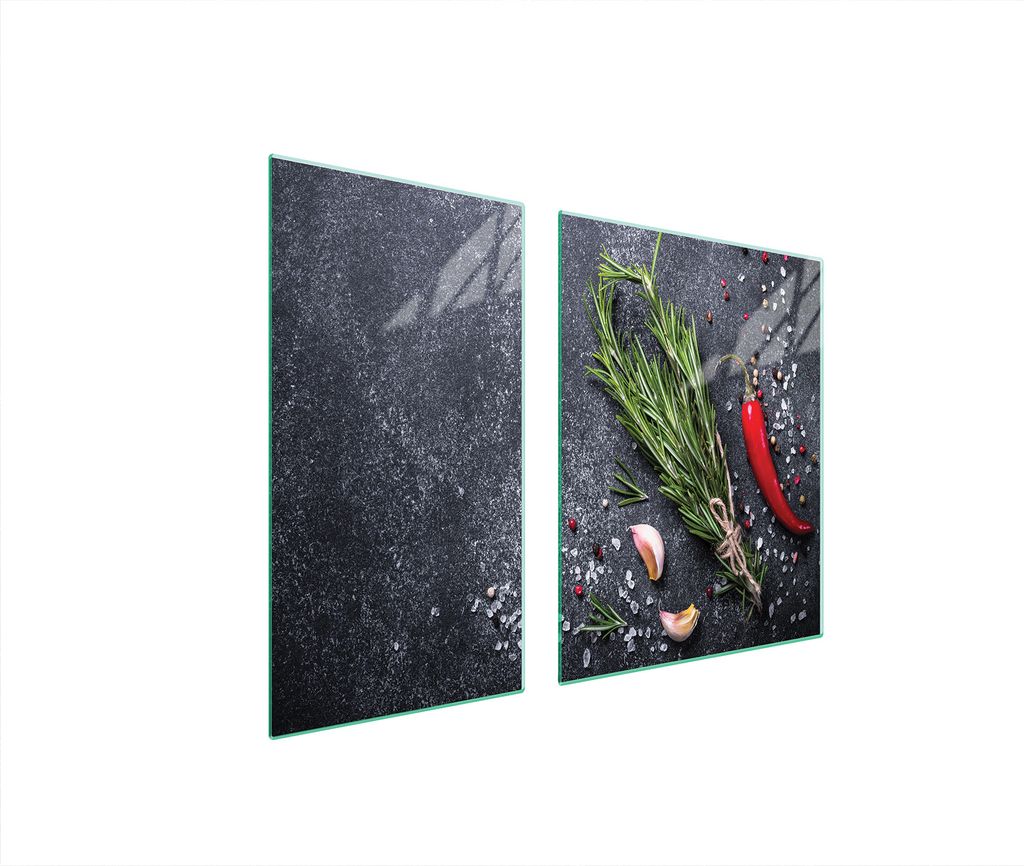 Glasschutzplatte Für Herd 90X52 Schiefer