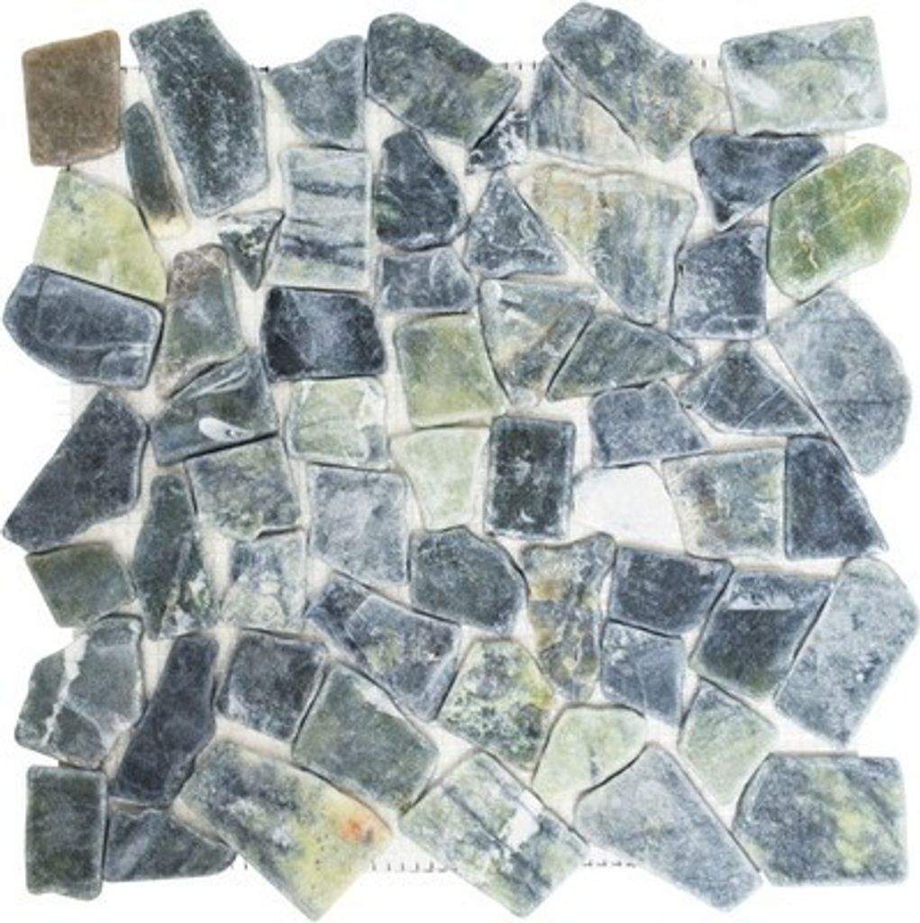 Bruchmosaik CIOT 407 31,5x31,5 cm grün/grau Produktbild 