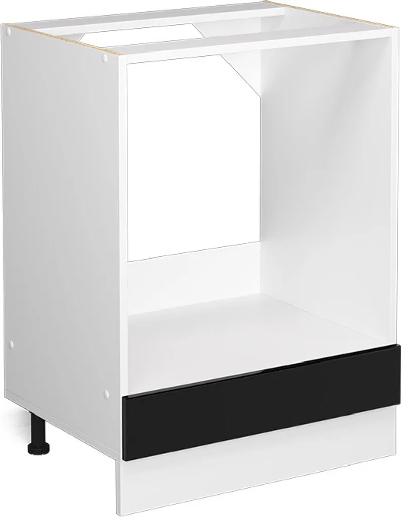 Vicco Base Cucina R-Line 60cm Nero Lucido - Senza Piano di Lavoro
