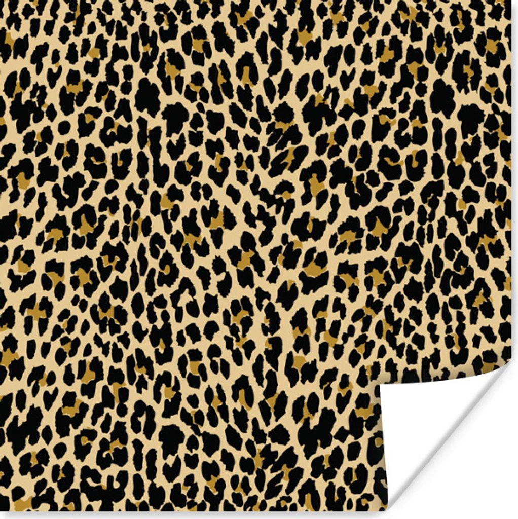 MuchoWow Poster Panther Druck - Muster - Tiere 75x75 cm - Wand Dekoration