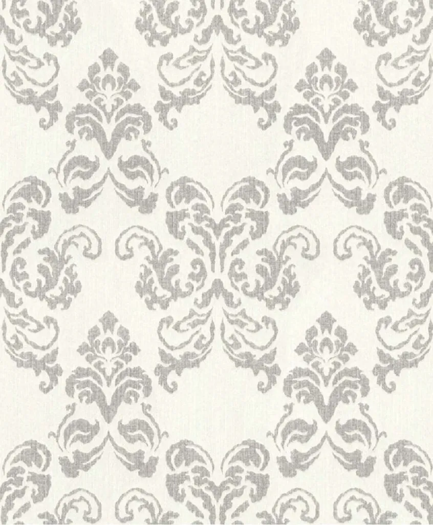 Papier peint textile baroque beige argent Casa Padrino 10,05 x 0,53 m