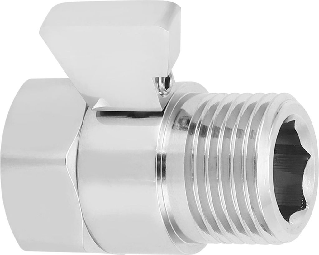 G1/2-Zoll-Duschkopf-Durchflussregler-Absperrventil, Wassersparventil, Duschanschluss