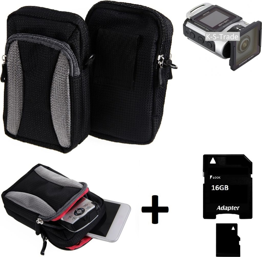 Kompatibel mit Ricoh WG-M 2 Gürtel Tasche Holster Umhänge Produktbild 