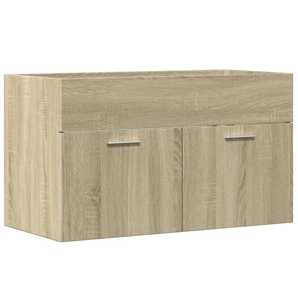 Mobiletto Sottolavabo Rovere Sonoma 90cm | vidaXL Arredo Bagno