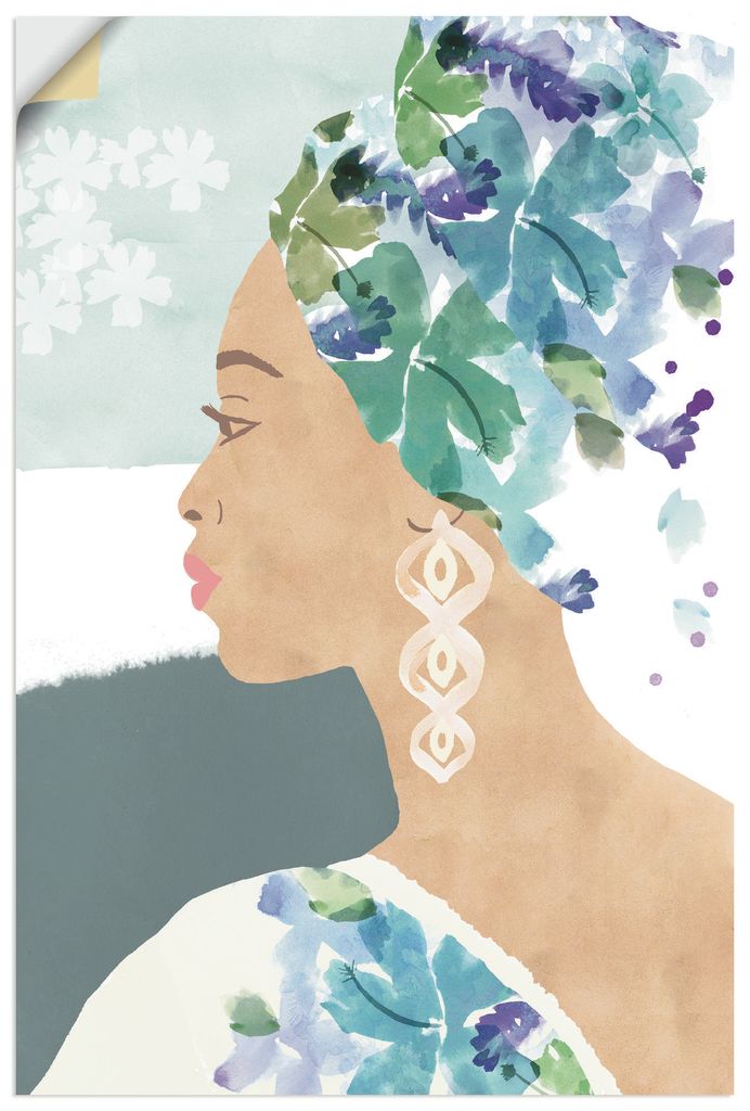 ARTland Wandbild, selbstklebend Ava in voller Blüte Größe: 20x30 cm