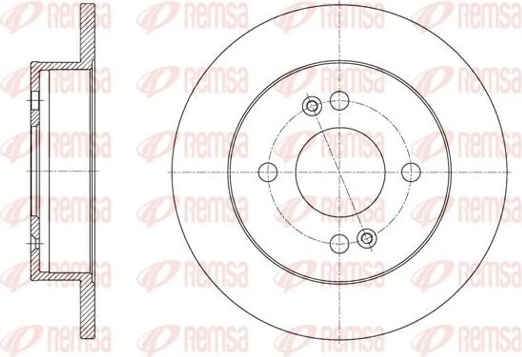 Disque de frein REMSA 61609.00 pour i10 remplace OE 58411B4300 d'origine