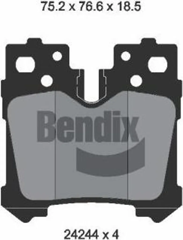 Jeu de Plaquettes Bendix BPD2111 Haute Friction Standard OE 044660W010