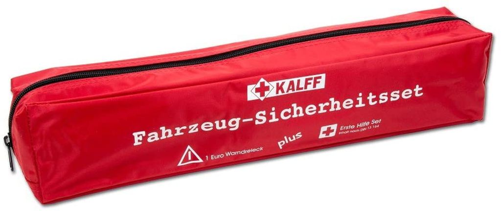 KALFF KFZ-Kombitasche TRIO Compact Warnweste und Warndreieck mit Erste-H inkl 