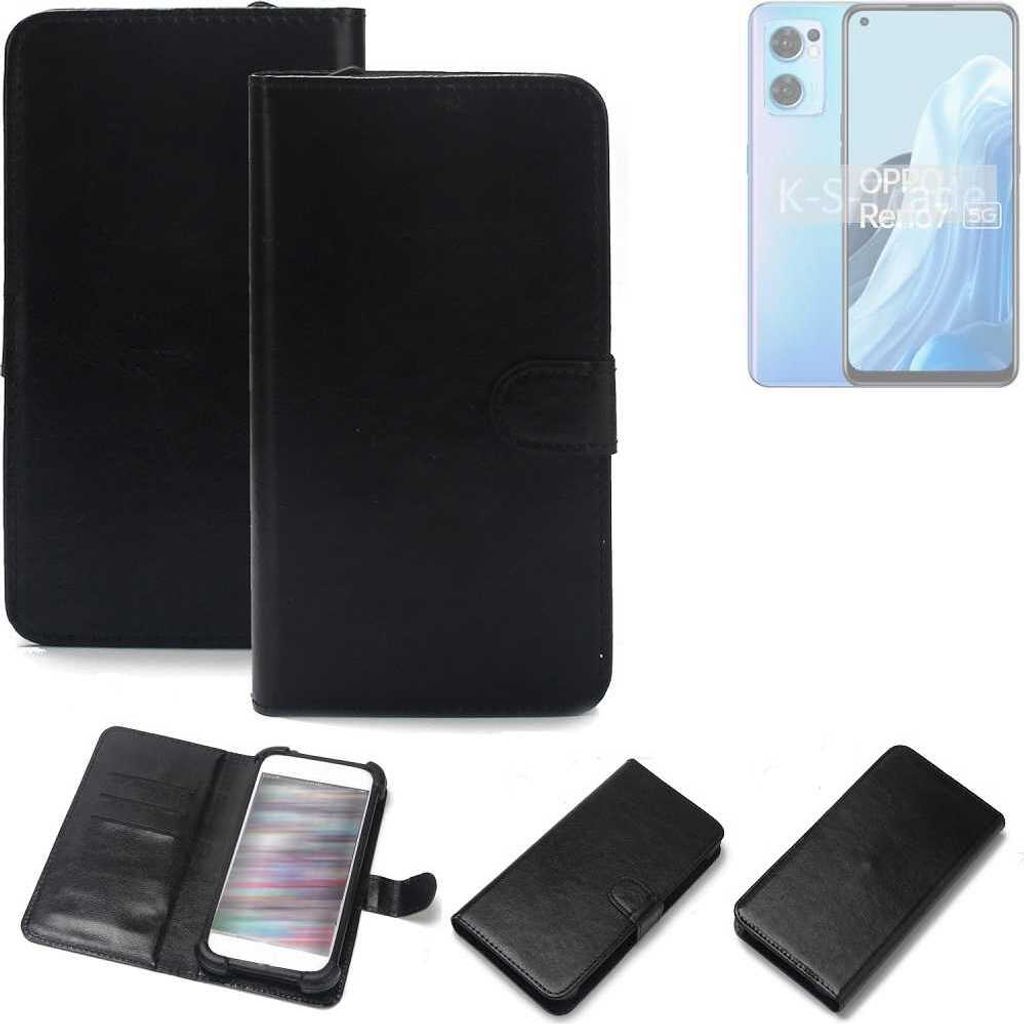 K-S-Trade Handyhülle Schutzhülle kompatibel mit Oppo Reno7 5G Handy Schutz Hülle Handyhülle Bumper schwarz 1x