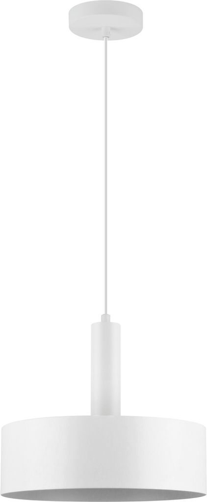 04898 Deckeneleuchte "Victoria" 30cm Schirm weiß Pendel weiß