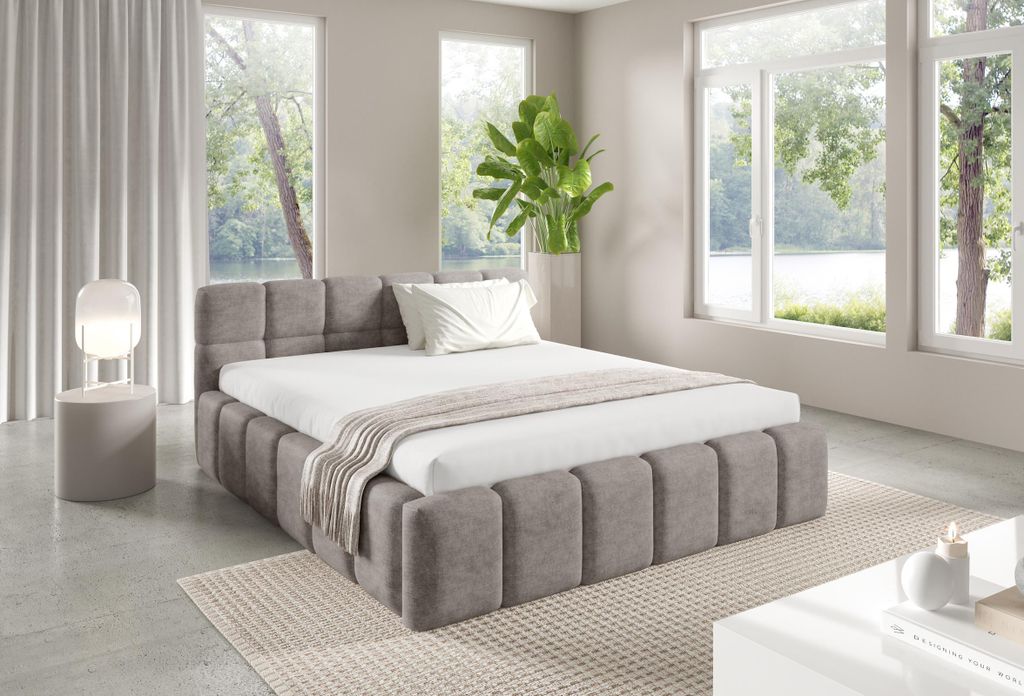 Polsterbett NUBO Medium 160x200 cm mit bettkasten - PERFECT HARMONY 04