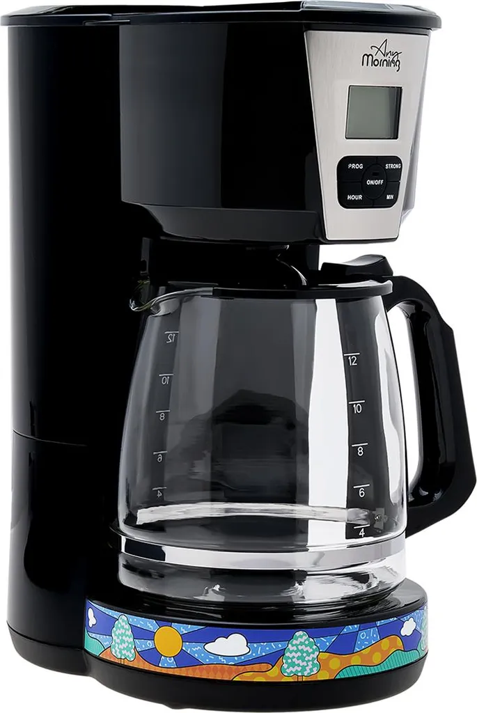 Cafetière programmable avec fonction anti-goutte et force d'infusion 2L