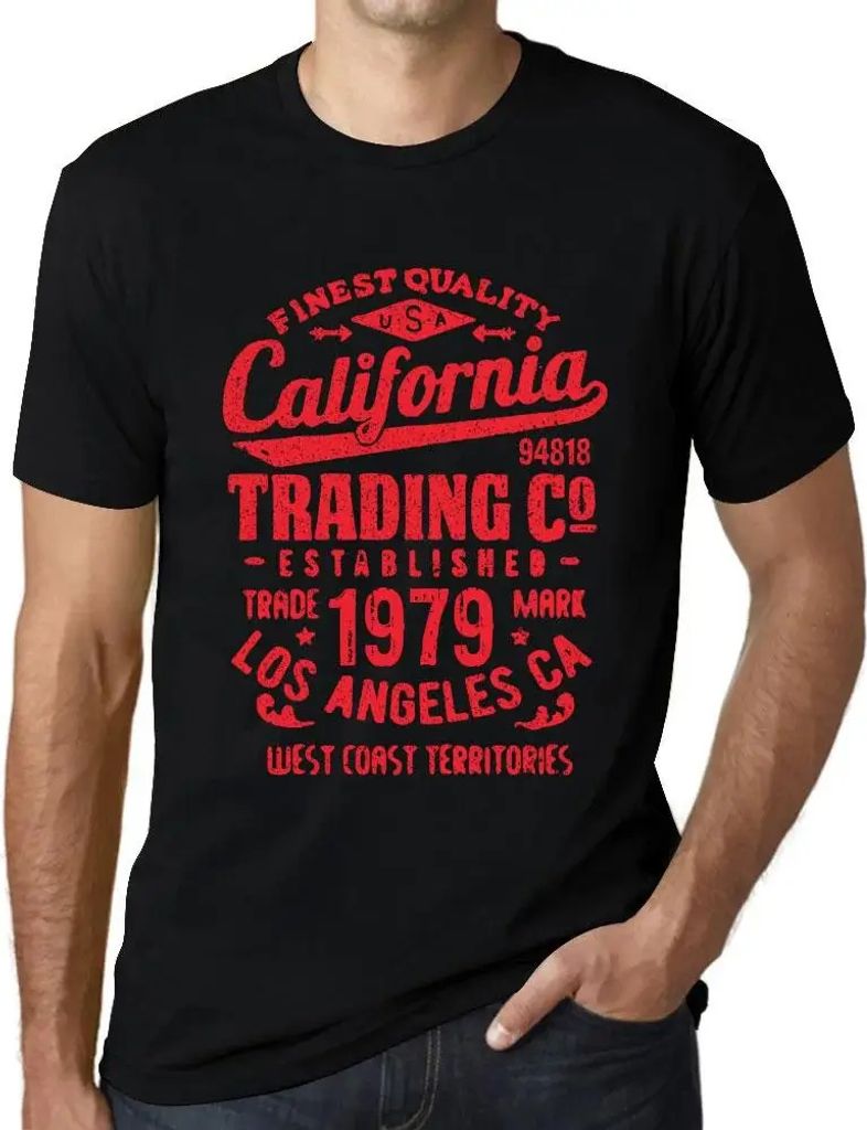Herren Grafik T-Shirt Handel in Kalifornien seit 1979 – California Trading Since 1979 – Geschenk 45. Geburtstag Jahrestag 45 Jahre Jubiläum 45...