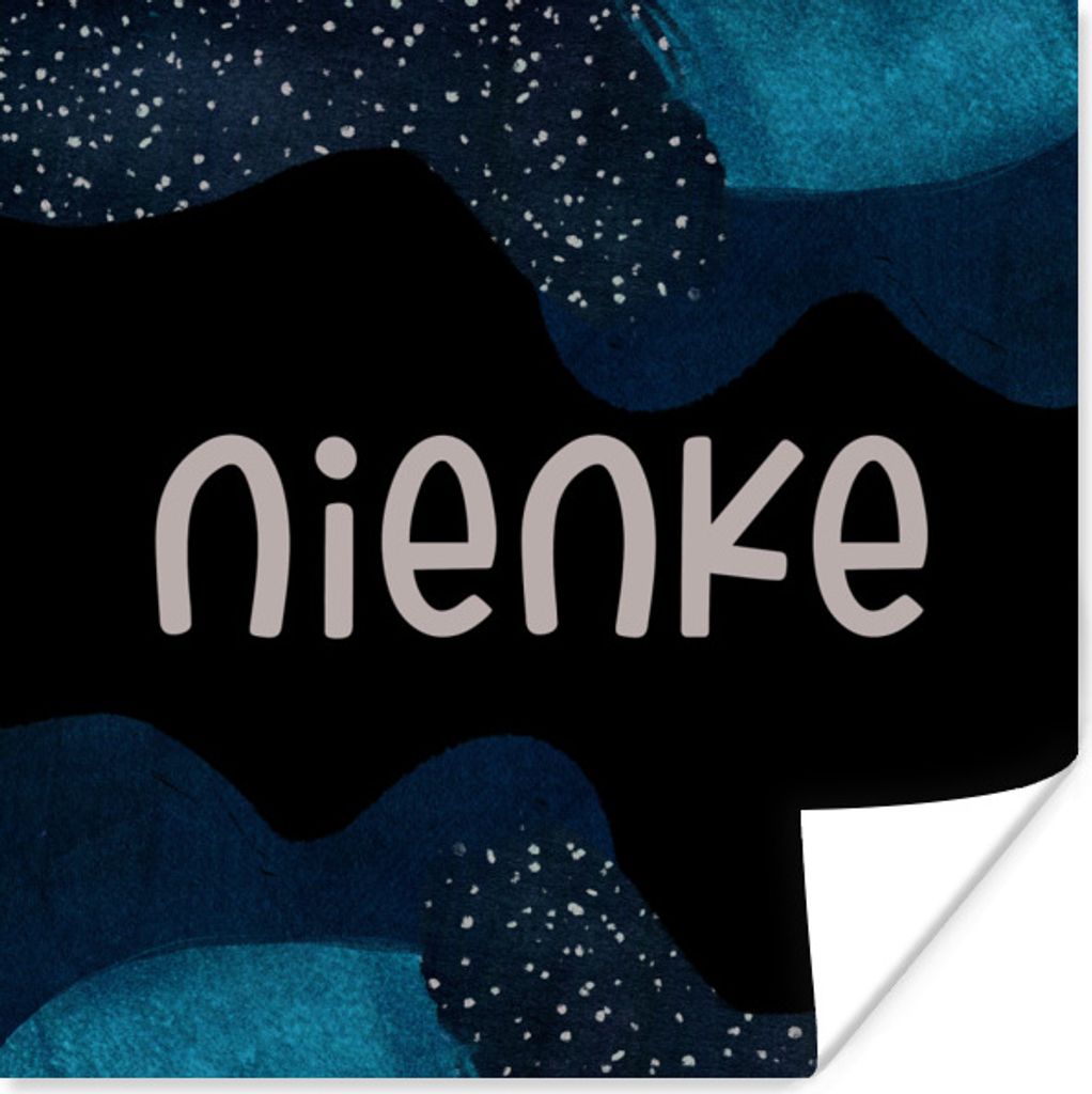MuchoWow Poster Nienke - Pastell - Mädchen 50x50 cm - Wohnzimmerdekoration