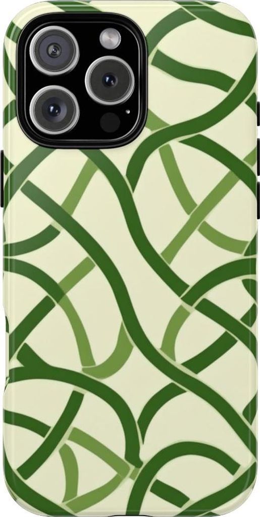 Grünes keltisches Knotenmuster – Hülle Kompatibel mit iPhone 16 Pro Max