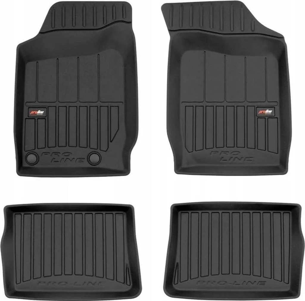 Tappetini Gomma Renault Clio 2 (1998-2005) - 3D Bordi Alti Protezione