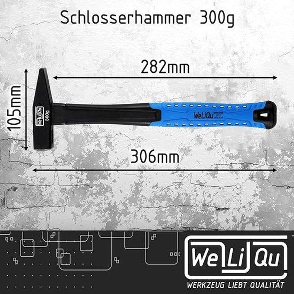 Schlagzeug für Handwerker 300g Stahl
