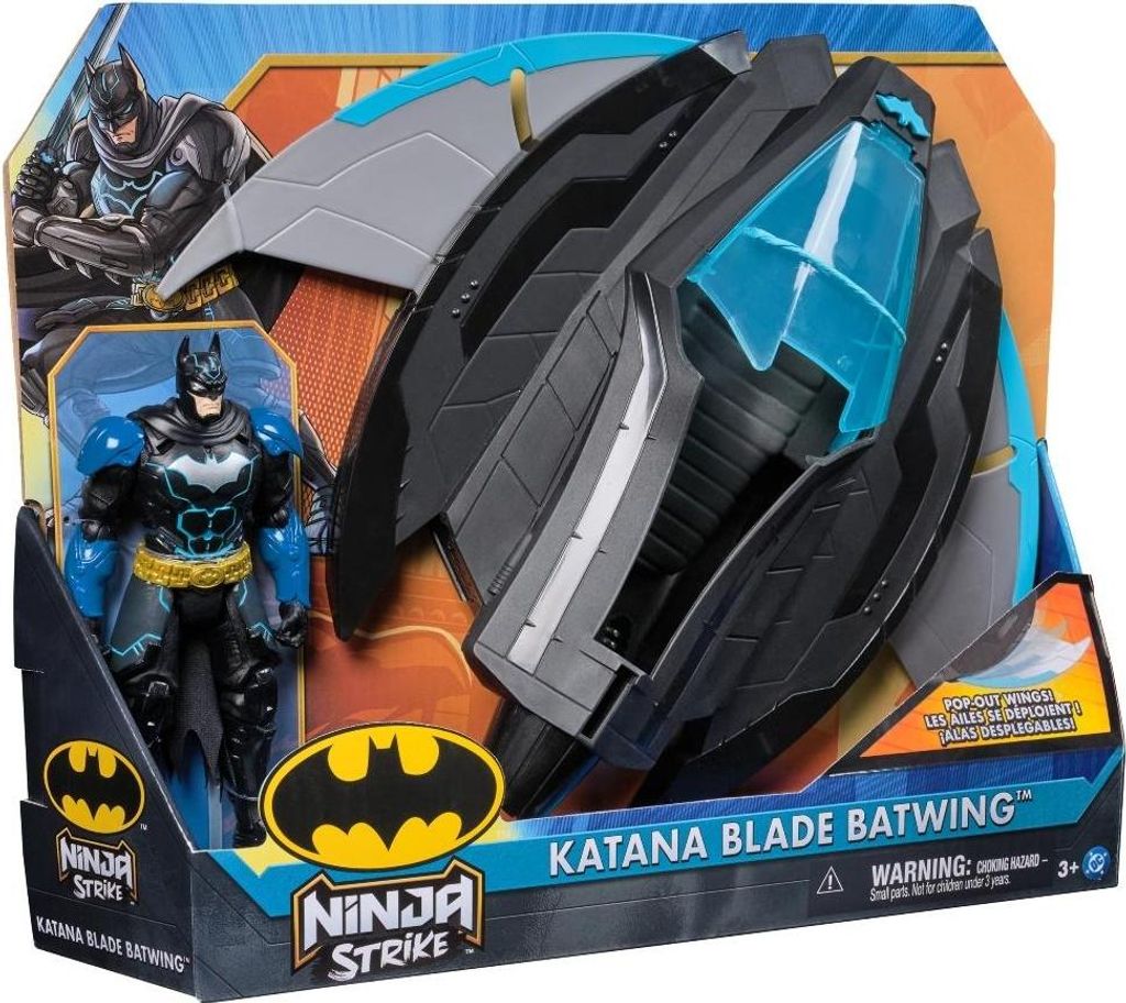 DC Comics Batman Ninja - Batwing + 15cm Action-Figur, 3 Jahr(e), Schwarz, Blau