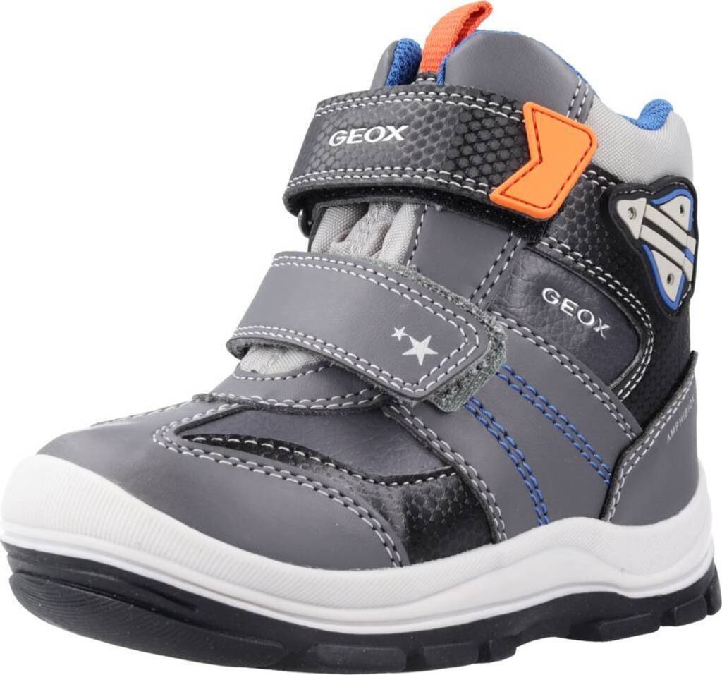 GEOX B FLANFIL Kinderschuhe für Jungen, Grau, wasserdicht und atmungsaktiv (ABX)