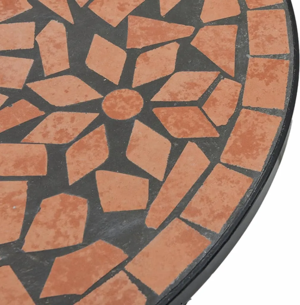 Petite table bistrot Ø60 cm mosaïque céramique résistante aux intempéries - 6