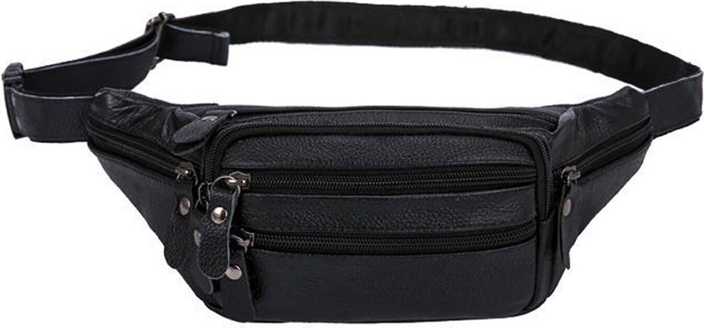 STILVORA Bauchtasche Echtes Leder Gürteltasche für Damen & Herren, multifunktional, große Kapazität, wasserabweisend, Handytasche, Business, Ou...