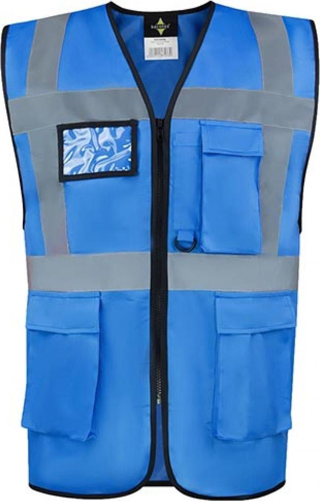 Korntex KXCMF | Comfort Executive Multifunctional Safety Vest Hamburg - Farbe: Sky Blue - Größe: XL