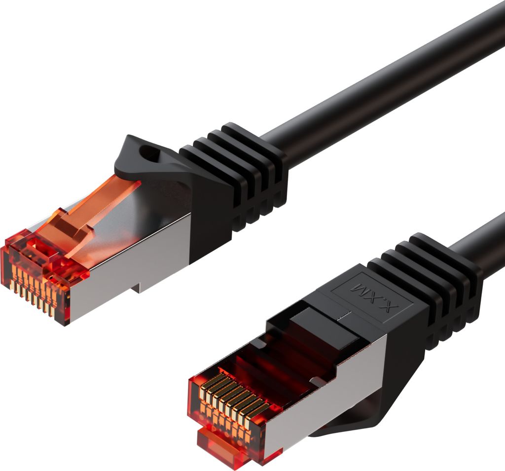 Patchkabel CAT 6a S/FTP Outdoor schwarz 10,0m