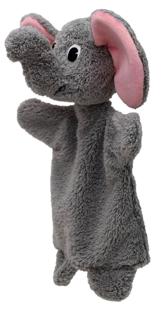 Plüschhandpuppe Elefant, 30cm – Handpuppe für fantasievolle Geschichtenerzähler