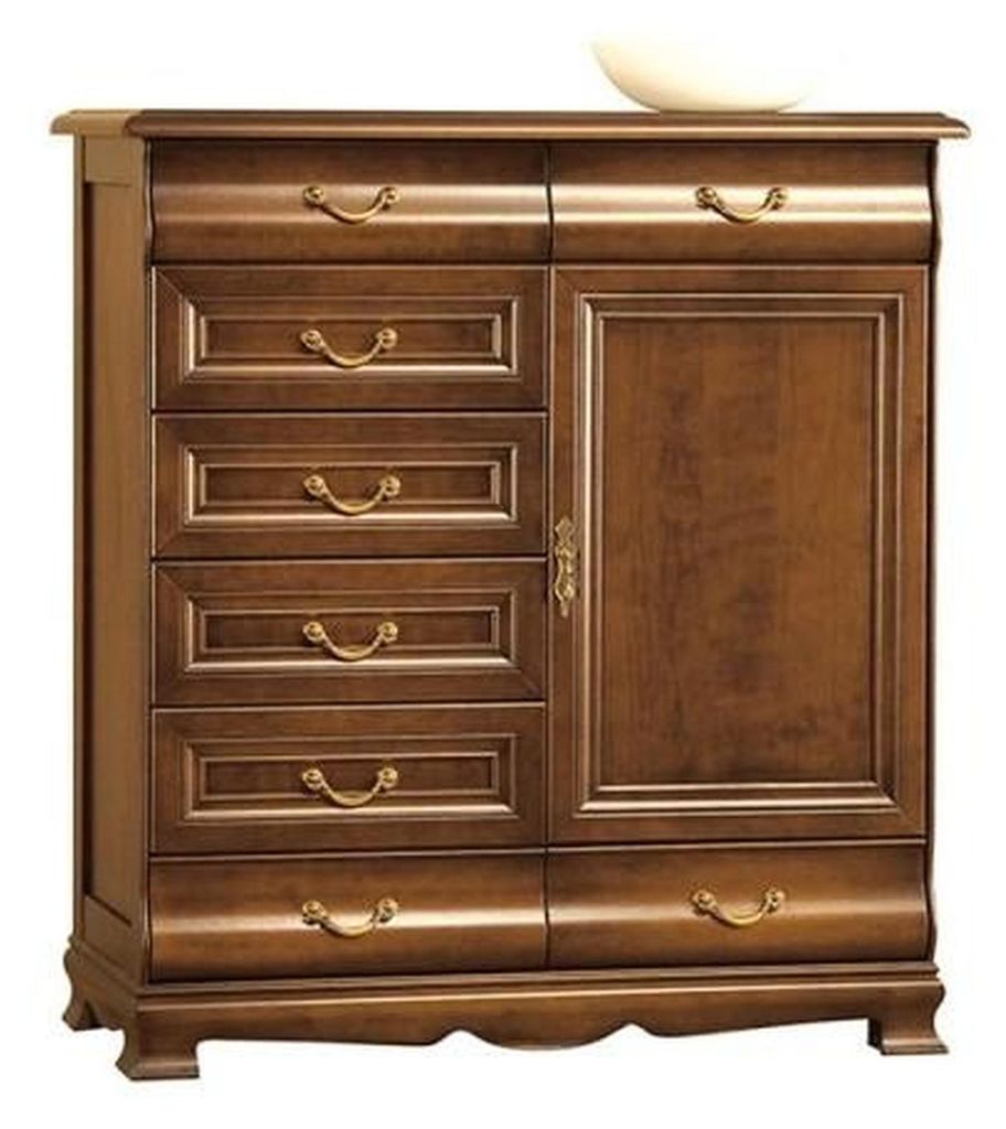 Modern Kommode Braun Kommoden Holz Design Möbel Sideboard Regal Hotel Neu