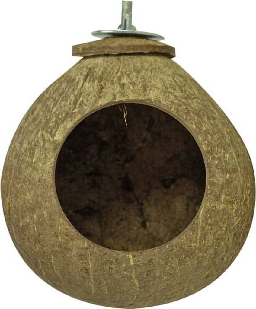 Cava di cocco - giocattolo o grotta per pappagalli di medie Immagine del prodotto 