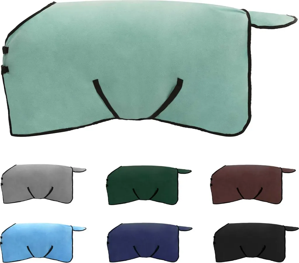 vidaXL Coperta per Cavalli Verde in Poliestere - Protezione Invernale Premium