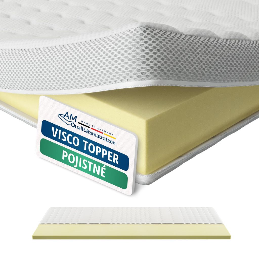 AM Qualitätsmatratzen | Premium Visco Topper | 200x200 cm | Obrázek produktu 