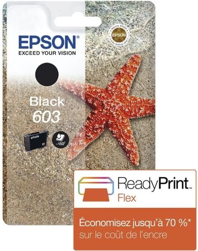 Epson 603 Nero Cartuccia Originale Stella Marina C13T03U14010