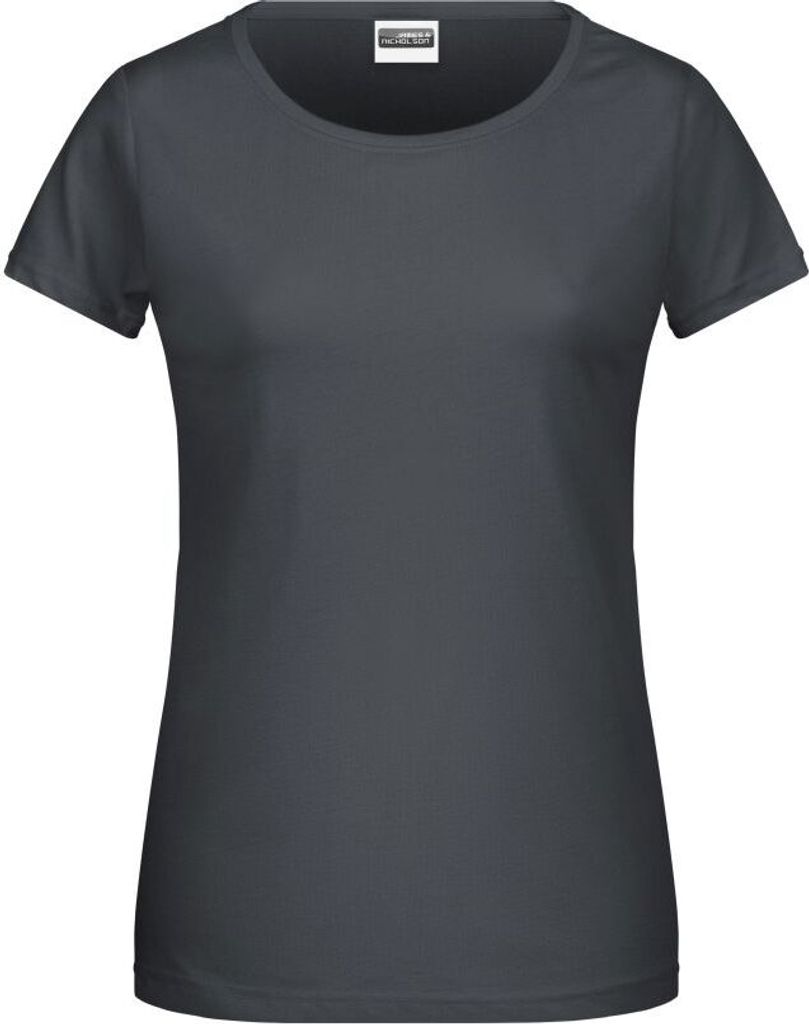 Ladies' Basic-T Damen T-Shirt in klassischer Form graphite, Gr. M