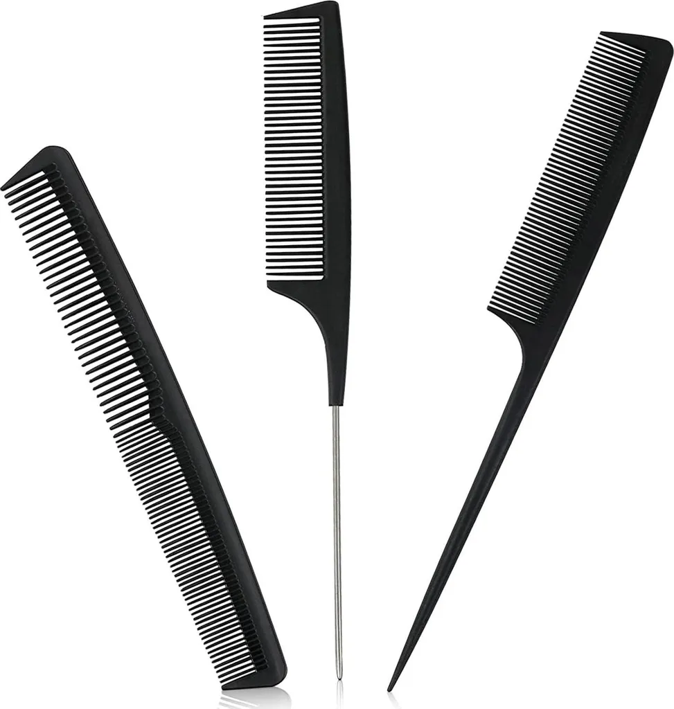 Set 5 Pettini Professionali Carbon Fiber Styling - Alta Resistenza