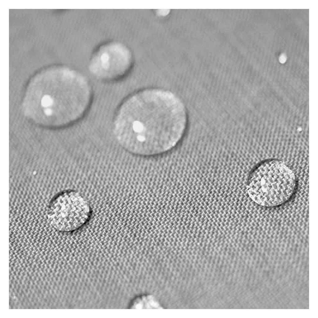 Oval Tischdecke mit Lotus-Effekt 160x260 cm in Hellgrau