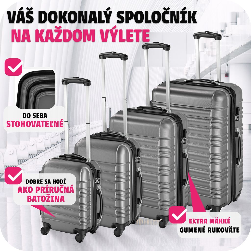 4-dielna súprava pevných puzdier vyrobená z odolného plastu Obrázok produktu 4